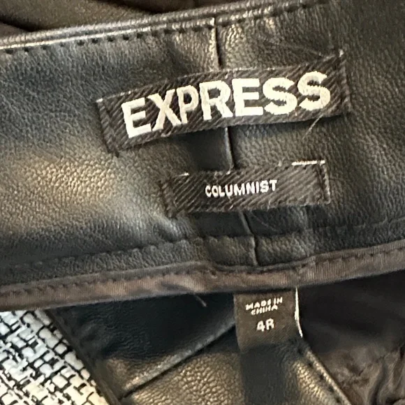 Express Black and White Plaid Pants - Picture 7 of 7